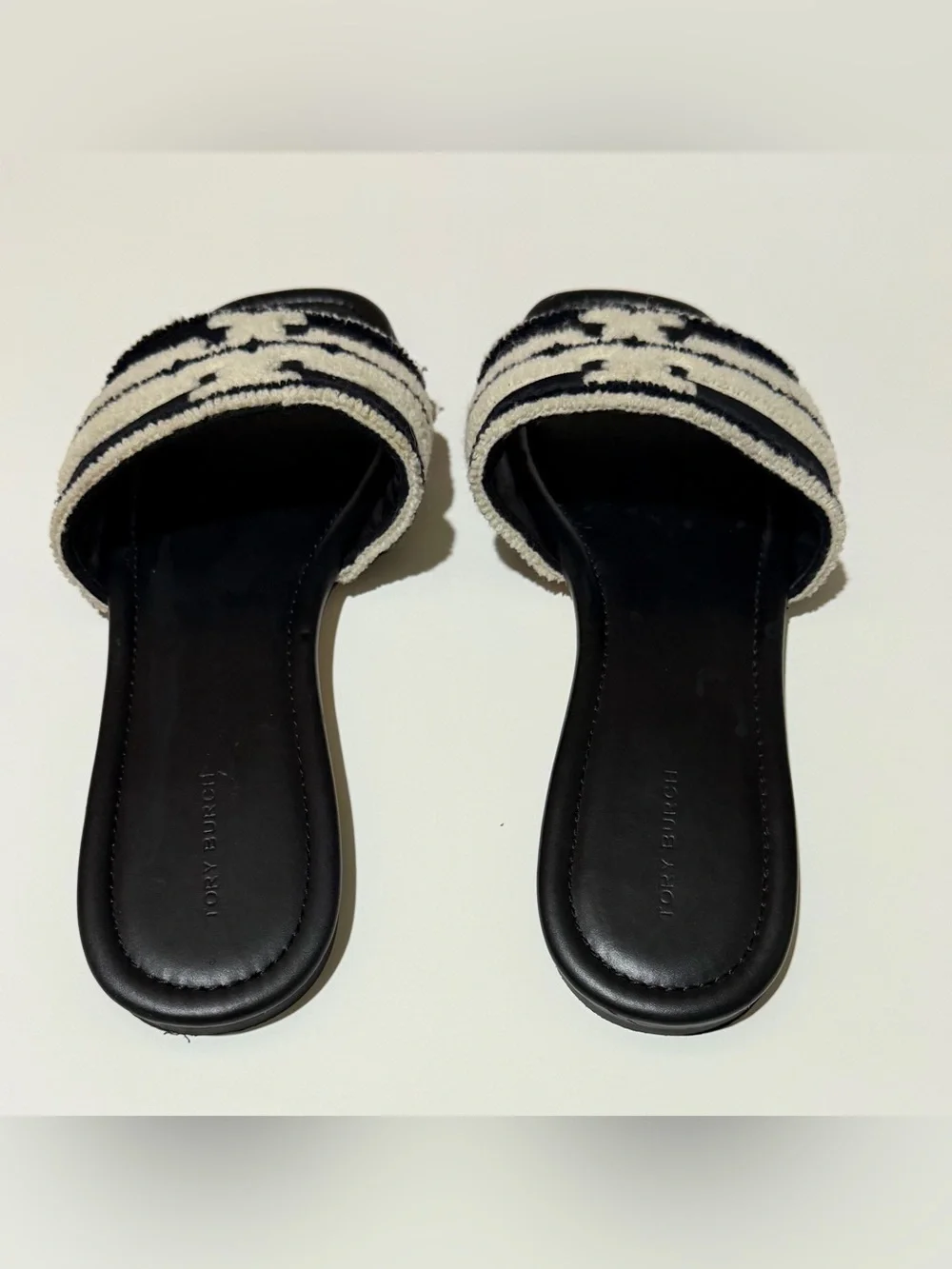 Tory Burch Striped Slides Women's Size 9.5